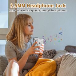 3.5mm headphone jack output for private tape listening