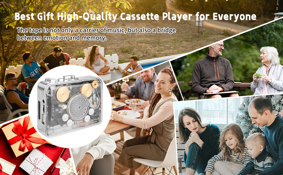 Best gift high-quality cassette player suitable for everyone, young and old